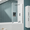 Milan Shower Bath - 1700mm L Shaped with Double Hinged Screen + Panel