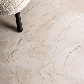 Ladanza Beige Stone Effect Wall & Floor Tiles - 600 x 600mm