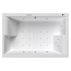 Laguna 18 Jet Hydrotherapy Whirlpool Inset Spa Bath with Light – Super Deep 1800 x 1200 Two-Person