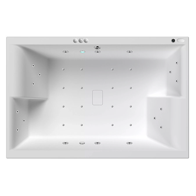 Laguna 18 Jet Hydrotherapy Whirlpool Inset Spa Bath with Light – Super Deep 1800 x 1200 Two-Person