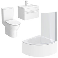 Laguna Small Shower Bath Suite Large Image