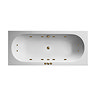 Laguna Whirlpool Spa 12 Jet Round Double Ended Bath - Brushed Brass Jets
