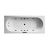 Laguna Whirlpool Spa 12 Jet Round Double Ended Bath - Matt Black Jets