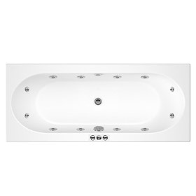 Laguna Whirlpool Spa 12 Jet Round Double Ended Bath Large Image