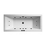 Laguna Whirlpool Spa 12 Jet Square Double Ended Bath - Matt Black Jets