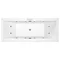 Laguna Whirlpool Spa 12 Jet Square Double Ended Bath Large Image