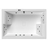 Laguna Whirlpool Spa 18 Jet 1800 x 1200 Super Deep Two-Person Inset Bath - Matt Black Jets
