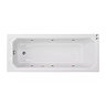 Laguna Whirlpool Spa Bath - 6 Jet Art Deco Square Single Ended Design - Chrome Jets