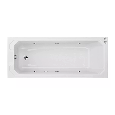 Laguna Whirlpool Spa 6 Jet Art Deco Square Single Ended Bath