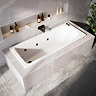 Laguna Whirlpool Spa 6 Jet Round Single Ended Bath - Matt Black Jets