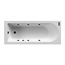 Laguna Whirlpool Spa 6 Jet Round Single Ended Bath - Matt Black Jets