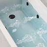 Laguna Whirlpool Spa 6 Jet Round Single Ended Bath - Matt Black Jets