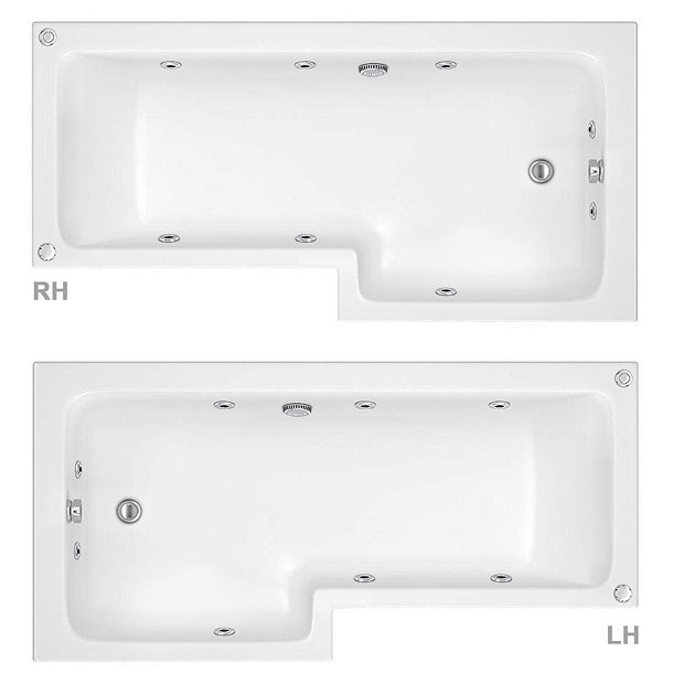 L Shaped Jacuzzi Bath | Victorian Plumbing