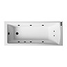 Laguna Whirlpool Spa 8 Jet Square Single Ended Bath - Matt Black Jets