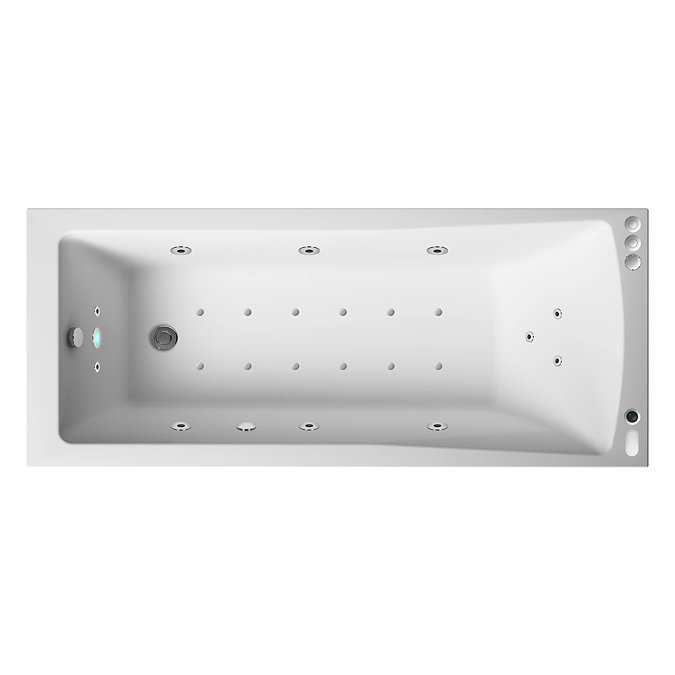 Laguna Whirlpool Spa Bath - 11 Jet Square Single Ended Design With Light