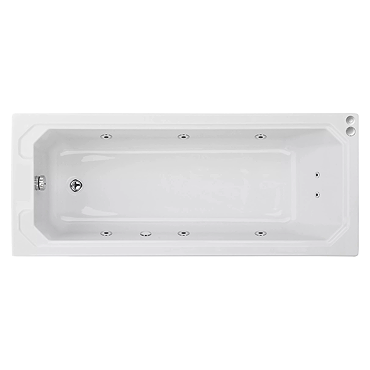 Laguna Whirlpool Spa Bath - 8 Jet Art Deco Square Single Ended Design