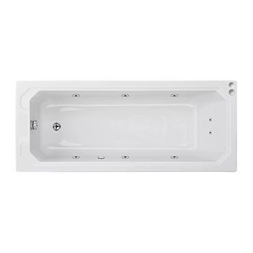Laguna Whirlpool Spa Bath - 8 Jet Art Deco Square Single Ended Design