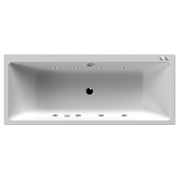 Laguna Whirlpool Spa Bath - 8 Jet Thin Edge Square Double Ended Design