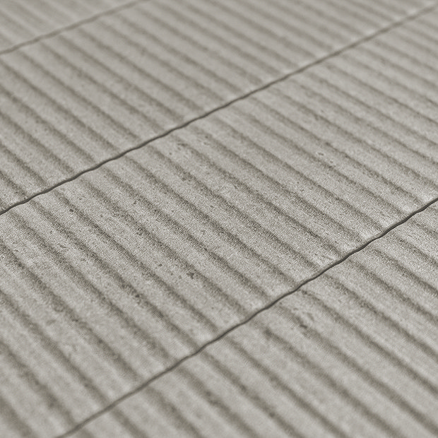 Lamego Ridged Stone Effect Beige Wall Tiles - 75 x 300mm