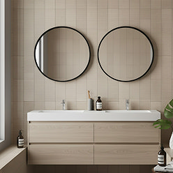 Lamego Ridged Limestone Effect Beige Wall Tiles 75 x 300mm