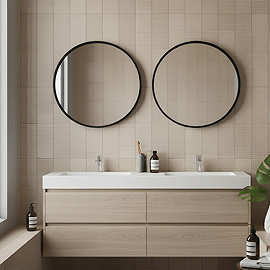 Lamego Ridged Limestone Effect Beige Wall Tiles 75 x 300mm