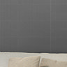 Lamego Ridged Stone Effect Black Wall Tiles - 75 x 300mm