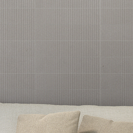 Lamego Ridged Stone Effect Grey Wall Tiles - 75 x 300mm