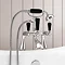 Lancaster Black Traditional Bath Shower Mixer Taps + Shower Kit  Profile Large Image