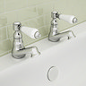 Lancaster Traditional Basin + Bath Tap Set  Profile Large Image