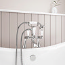 Lancaster Traditional Bath Shower Mixer Tap + Shower Kit  Feature Large Image