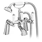 Lancaster Traditional Bath Shower Mixer Tap + Shower Kit