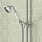 Lancaster Traditional Bath Shower Mixer with Slider Rail Kit - Chrome  Standard Large Image