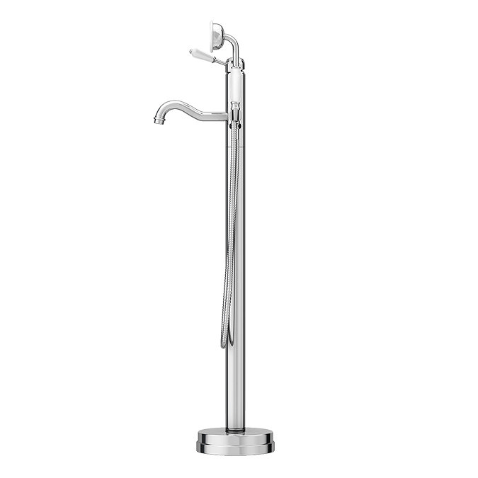 Lancaster Traditional Chrome Single Lever Freestanding Bath Shower Mixer  Standard Large Image