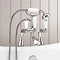Lancaster Traditional Freestanding Chrome Bath Shower Mixer & Shower Kit  Feature Large Image
