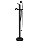 Lancaster Traditional Matt Black Single Lever Floor Mounted Freestanding Bath Shower Mixer