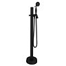 Lancaster Traditional Matt Black Single Lever Floor Mounted Freestanding Bath Shower Mixer