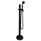 Lancaster Traditional Matt Black Single Lever Floor Mounted Freestanding Bath Shower Mixer