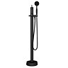 Lancaster Traditional Matt Black Single Lever Freestanding Bath Shower Mixer