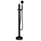 Lancaster Traditional Matt Black Single Lever Freestanding Bath Shower Mixer