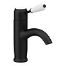 Lancaster Traditional Matt Black Single Lever Mono Basin Mixer Tap