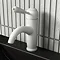 Lancaster Traditional Matt White Single Lever Mono Basin Mixer Tap Large Image