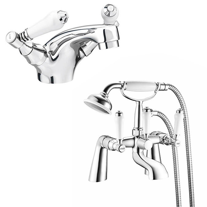 Lancaster Traditional Tap Package (Bath + Basin Tap)