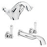 Chatsworth 1928 Traditional Lever Tap Package (Wall Mounted Bath Tap + Basin Tap) Large Image