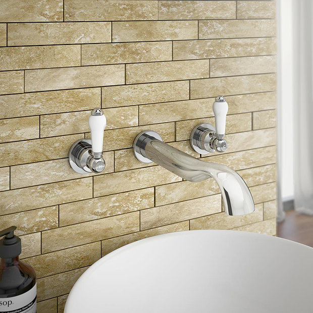 Lancaster Traditional Wall Mounted Bath Filler | At Victorian Plumbing