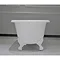 Landon Roll Top Cast Iron Bath (White Feet 1680 x 750mm) Profile Large Image