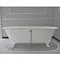 Landon Roll Top Cast Iron Bath (White Feet 1680 x 750mm) Feature Large Image