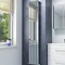 Langsett Vertical Single Flat Panel Radiator - W309 x H1800mm - Chrome Large Image