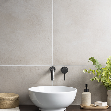 Lathom Sand Concrete Effect Wall & Floor Tiles - 600 x 600mm