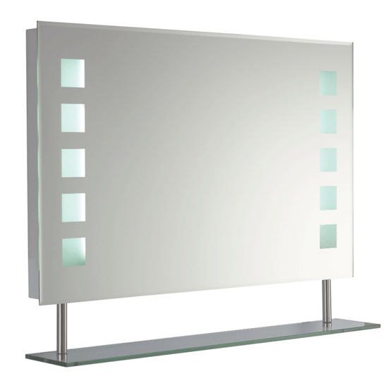 Ultra Latitude Backlit Bathroom Mirror with Shelf - LQ369 Profile Large Image
