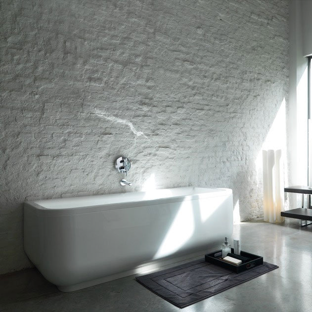 Laufen - Form 1800 x 800mm Back to Wall Bath with Frame and C Panel Standard Large Image